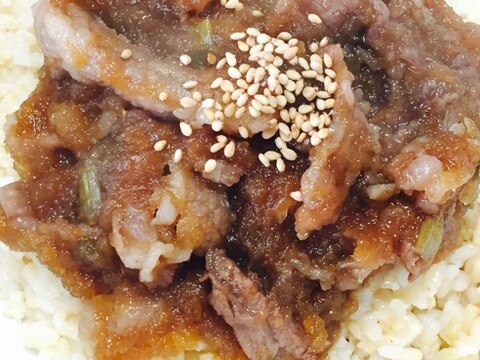 時短☆簡単☆焼肉丼